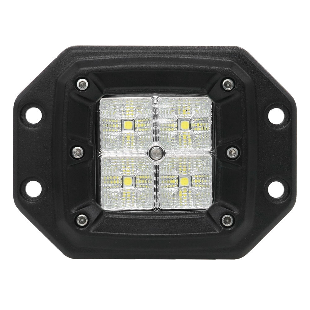 Darba gaisma - Performance Series - Square 4x5W LED 20W 10-32V Flood M-TECH cena un informācija | Auto spuldzes | 220.lv