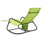 Sauļošanās krēsls , zaļi, tērauds un tekstilizstrādājumi cena un informācija | Sauļošanās krēsli | 220.lv