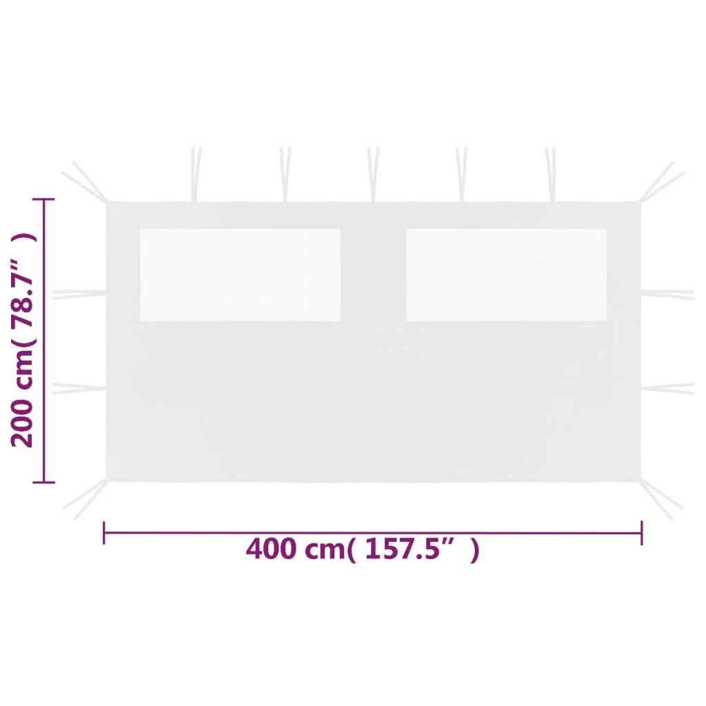 3070424 Dārza nojume 4x2 m balta (315313) cena un informācija | Dārza nojumes un lapenes | 220.lv