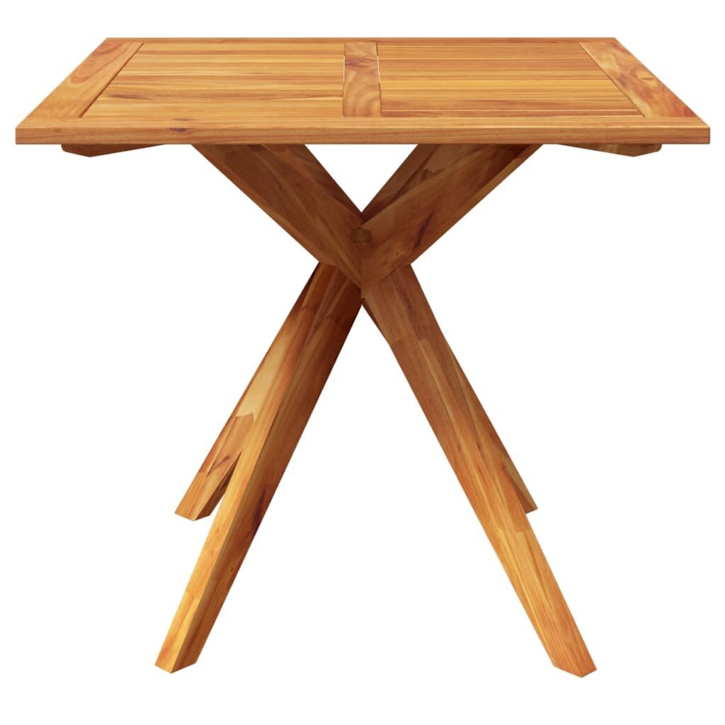 Dārza galds, 85x85x75cm, akācijas koka masīvs cena un informācija | Dārza galdi | 220.lv