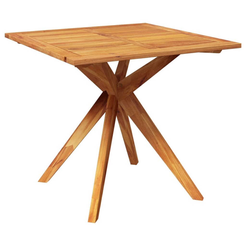 Dārza galds, 85x85x75cm, akācijas koka masīvs cena un informācija | Dārza galdi | 220.lv