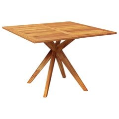 Dārza galds, 110x110x75cm, akācijas koka masīvs цена и информация | Столы для сада | 220.lv