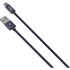 Pīts kabelis YENKEE, 2.0 USB A - USB C, 480 Mbps, 3A, 1 m, alumīnija korpuss, violets cena un informācija | Savienotājkabeļi | 220.lv