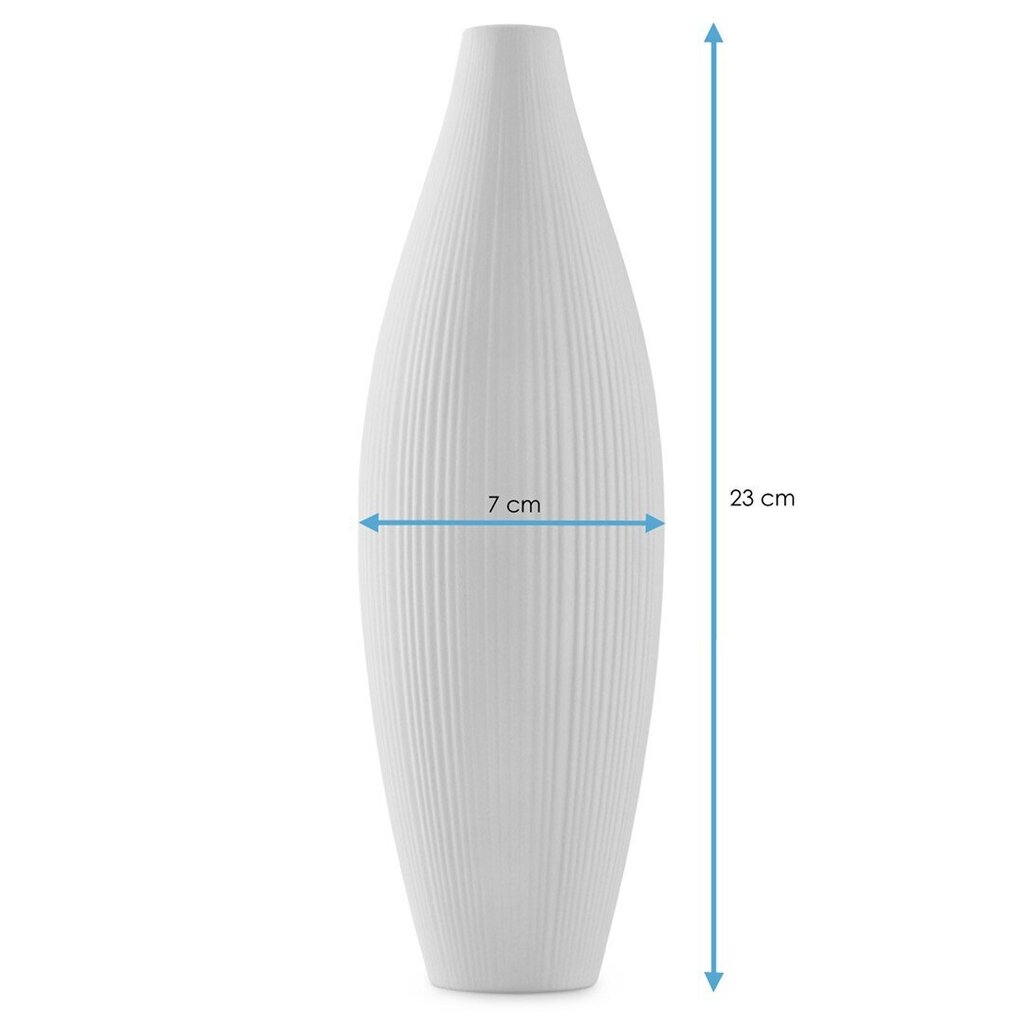 AmeliaHome vāze 23 cm cena un informācija | Vāzes | 220.lv