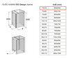Dušas kabīne IDO Design, kreisās puses 70x70 cena un informācija | Dušas kabīnes | 220.lv