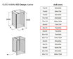 Dušas kabīne IDO Design, kreisās puses 80x70 cena un informācija | Dušas kabīnes | 220.lv