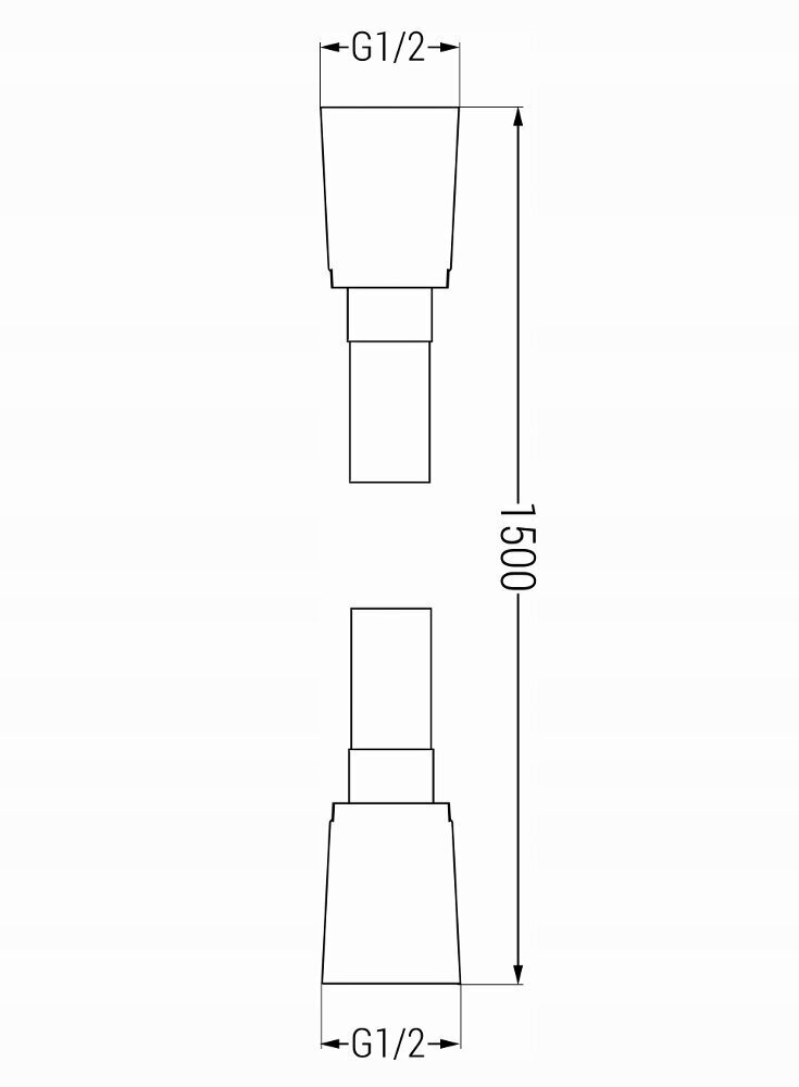 Mexen dušas šļūtene 150 cm, PVC, black цена и информация | Aksesuāri jaucējkrāniem un dušai | 220.lv