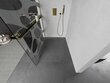 Walk-in dušas siena Mexen Kioto+ ar plauktu, gold/stikls ar rakstu, 70,80,90,100,110,120,130,140x200 cm цена и информация | Dušas durvis, dušas sienas | 220.lv