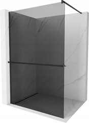 Walk-in dušas siena Mexen Kioto+ ar plauktu, black/grafīta stikls, 70,80,90,100,110,120x200 cm цена и информация | Душевые двери и стены | 220.lv