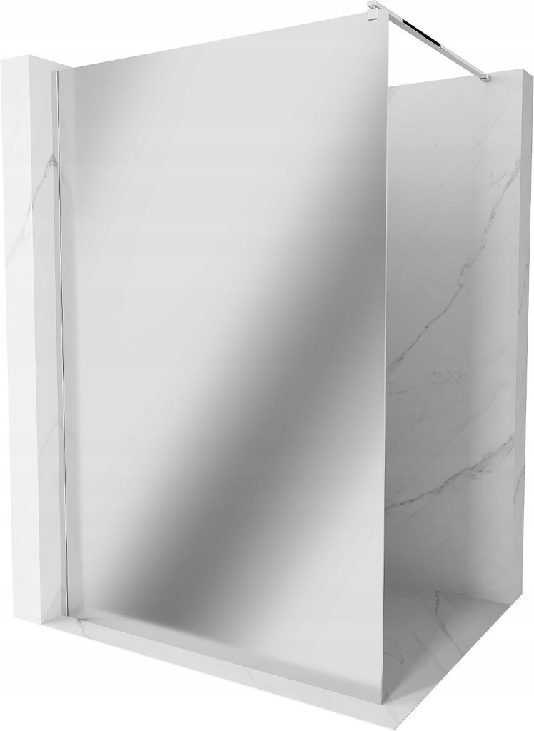 Walk-in dušas siena Mexen Kioto, chrome/spoguļa stikls, 70,80,90,100,110,120x200 cm cena un informācija | Dušas durvis, dušas sienas | 220.lv
