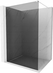 Walk-in dušas siena Mexen Kioto, white/grafīta stikls, 70,80,90,100,110,120x200 cm цена и информация | Душевые двери и стены | 220.lv