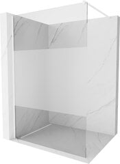 Walk-in dušas siena Mexen Kioto, white/pusmatēts stikls, 70,80,90,100,110,120x200 cm цена и информация | Душевые двери и стены | 220.lv