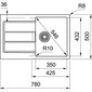 Tectonite virtuves izlietne Franke Sirius S2D 611-78 cena un informācija | Virtuves izlietnes | 220.lv