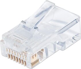 Spraudņi Techly RJ45 8P8C Cat6, 100 gab. cena un informācija | Kabeļi un vadi | 220.lv