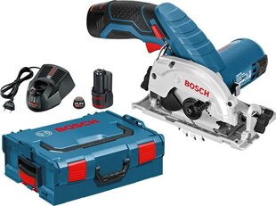 Akumulatora ripzāģis Bosch GKS 12V-26 2 x 3,0Ah цена и информация | Пилы, циркулярные станки | 220.lv