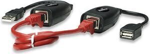 USB-удлинитель Manhattan, до 60 м через кабель Cat5e/6 RJ45 цена и информация | Кабели и провода | 220.lv