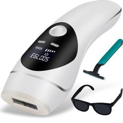 Лазерный фотоэпилятор с технологией IPL + солнцезащитные очки и бритва цена и информация | Эпиляторы | 220.lv