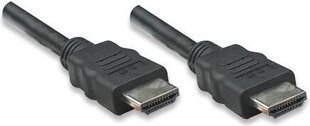 Kabelis Manhattan HDMI/HDMI M/M, 2 m, melns цена и информация | Кабели и провода | 220.lv