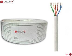 Кабель Techly, витая пара Cat6 UTP 100 м, серый, 100% медь LSOH цена и информация | Techly Бытовая техника и электроника | 220.lv