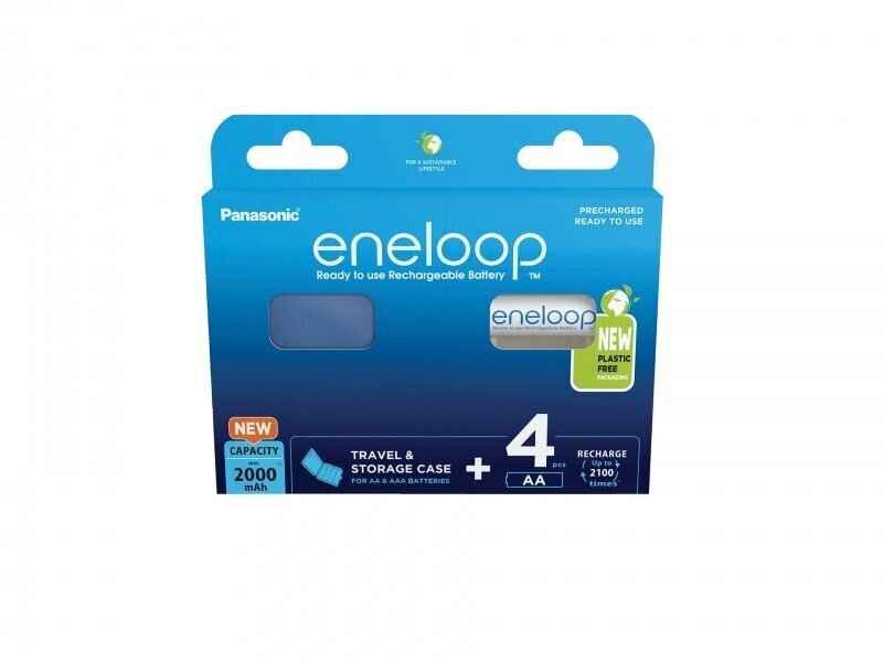 Panasonic Eneloop BK-3MCDEC4BE elementi, 4 gab. cena un informācija | Baterijas | 220.lv