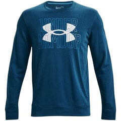 Vīriešu džemperis Under Armor UA Rival Terry Logo Crew 1370391 458, zils цена и информация | Мужская спортивная одежда | 220.lv