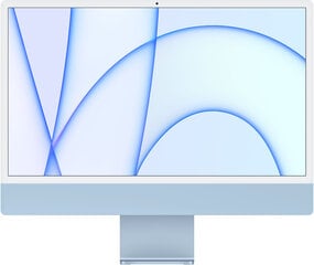 Apple iMac 24” M1 8/256GB Blue SWE MGPK3KS/A cena un informācija | Stacionārie datori | 220.lv