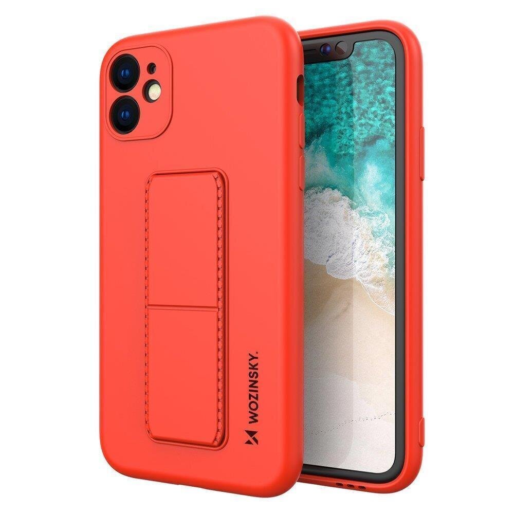 Wozinsky Kickstand Case paredzēts Samsung Galaxy A52s 5G / A52 5G / A52 4G, sarkans cena un informācija | Telefonu vāciņi, maciņi | 220.lv