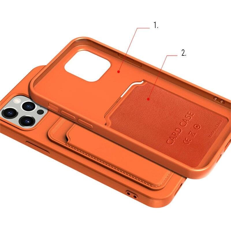 Hurtel Card Case paredzēts iPhone 11 Pro, oranžs cena un informācija | Telefonu vāciņi, maciņi | 220.lv