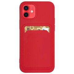 Hurtel Card Case paredzēts iPhone 11 Pro Max, sarkans цена и информация | Чехлы для телефонов | 220.lv