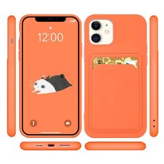 Чехол Hurtel Card для iPhone 12 mini, оранжевый цена и информация | Чехлы для телефонов | 220.lv