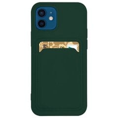 Hurtel Card Case paredzēts iPhone 12 Pro, zaļš цена и информация | Чехлы для телефонов | 220.lv