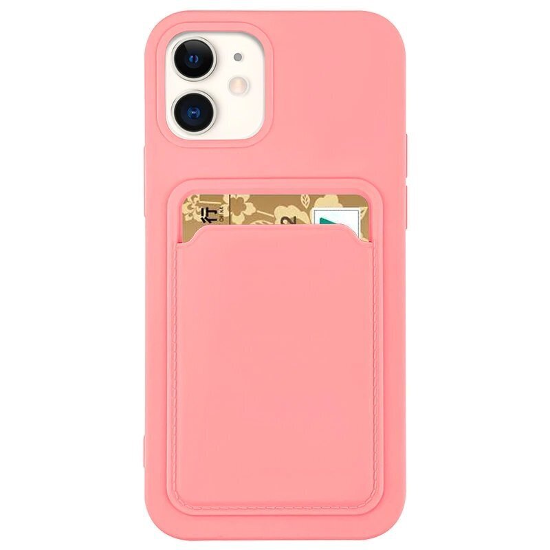 Hurtel Card Case paredzēts iPhone 12 Pro Max, rozā cena un informācija | Telefonu vāciņi, maciņi | 220.lv