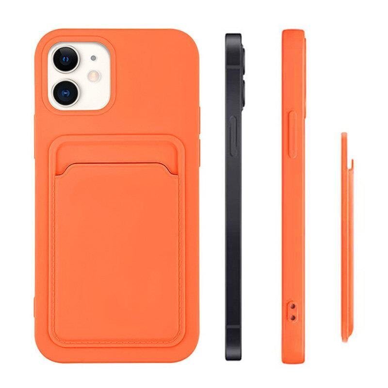 Hurtel Card Case paredzēts Samsung Galaxy S21+ 5G (S21 Plus 5G), rozā cena un informācija | Telefonu vāciņi, maciņi | 220.lv