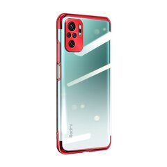 Hurtel Clear Color Case paredzēts Xiaomi Redmi Note 10 5G / Poco M3 Pro, sarkans cena un informācija | Telefonu vāciņi, maciņi | 220.lv