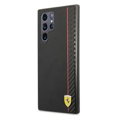 Telefona vāciņš Ferrari FESAXHCS22LBK S22 Ultra S908 цена и информация | Чехлы для телефонов | 220.lv