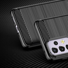 Чехол Hurtel Carbon для Samsung Galaxy A33 5G, чёрный цена и информация | Чехлы для телефонов | 220.lv