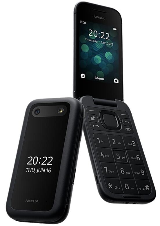 Телефон Nokia 2660 Flip 4G Black 1GF011GPA1A0 Цена | 220.Lv