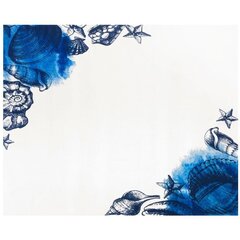 Dekoratīvs galdauts Ambition Blue Lagoon, balts - zils, 160 x 280 cm cena un informācija | Galdauti, salvetes | 220.lv