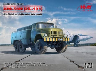 Līmējošais modelis ICM 72815 Airfield mobile electric unit APA-50M (ZiL-131) 1/72 цена и информация | Склеиваемые модели | 220.lv