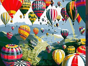 Glezna pēc numuriem "Gaisa baloni", 40x50 K JY031 cena un informācija | Gleznas pēc numuriem | 220.lv