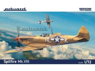 Сборная модель Eduard - Spitfire Mk.VIII WEekend edition, 1/72, 7462 цена и информация | Конструкторы и кубики | 220.lv