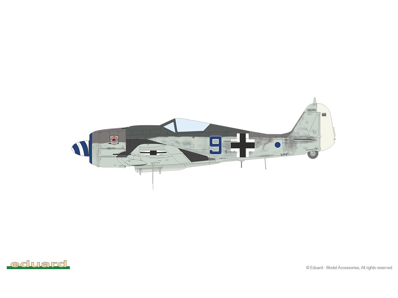 Eduard - Fw 190A-8 standard wings Weekend edition, 1/72, 7463 cena un informācija | Konstruktori | 220.lv