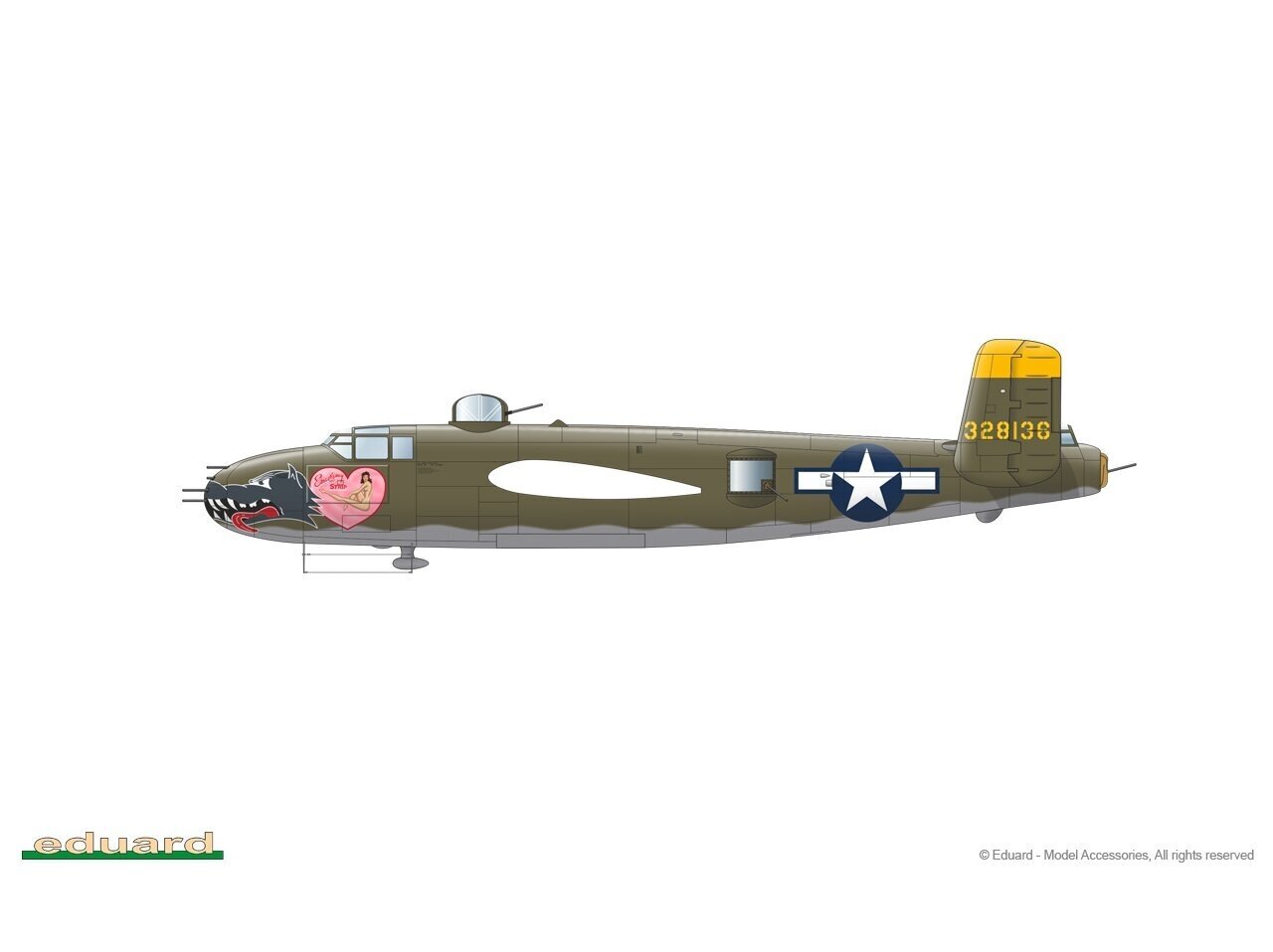 Eduard - GUNN's BUNNY Limited Edition (North American B-25 Mitchell), 1/72, 2139 cena un informācija | Konstruktori | 220.lv