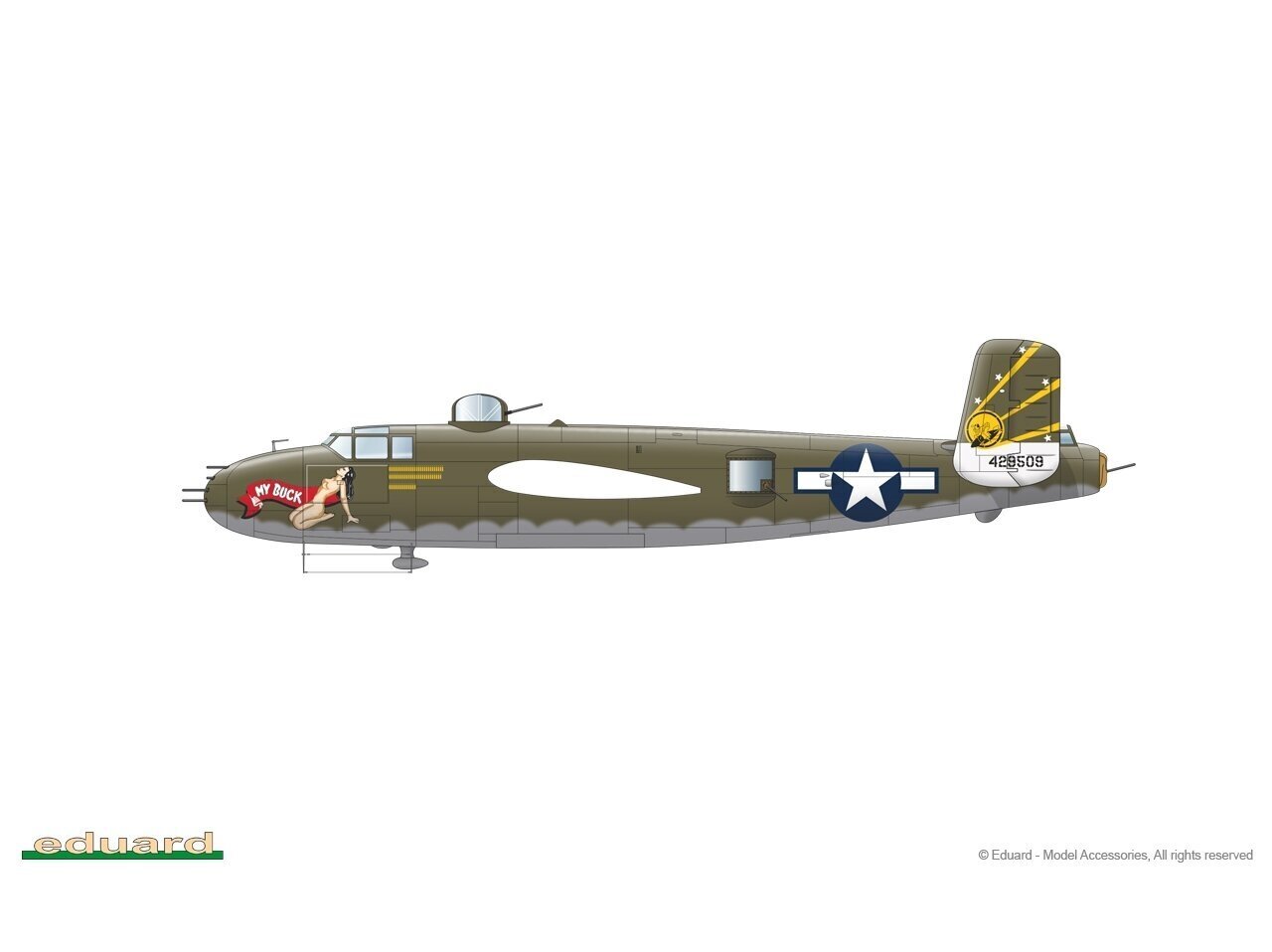 Eduard - GUNN's BUNNY Limited Edition (North American B-25 Mitchell), 1/72, 2139 cena un informācija | Konstruktori | 220.lv