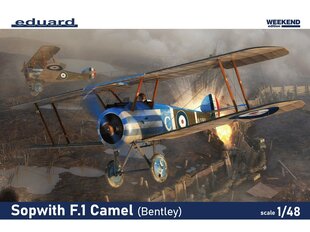 Сборная пластиковая модель Eduard - Sopwith F.1 Camel (Bentley) Weekend edition, 1/48, 8485 цена и информация | Kонструкторы | 220.lv