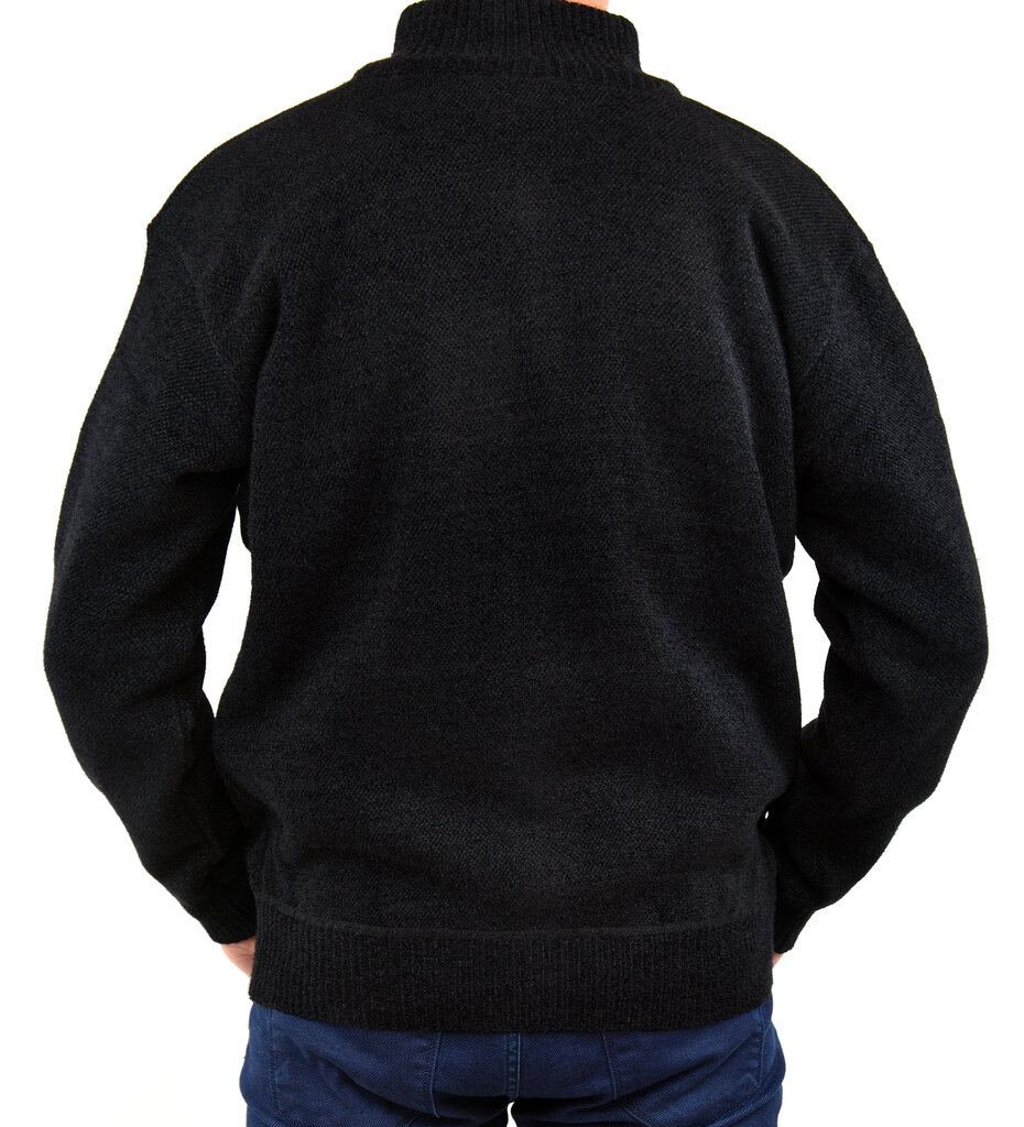 Džemperis vīriešiem ar rāvējslēdzēju Ot-thomas 1689, melns cena un informācija | Vīriešu džemperi | 220.lv