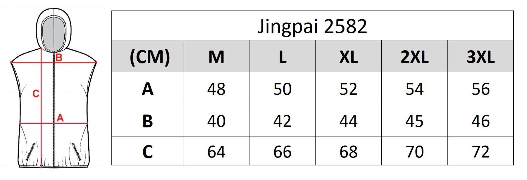 Vīriešu veste Jingpai, 2582, melna cena un informācija | Vīriešu vestes | 220.lv