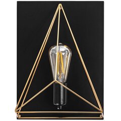 Sienas lampa Eureka, Black/Gold cena un informācija | Sienas lampas | 220.lv