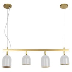 Piekaramā lampa Gerda 4, White/Gold cena un informācija | Lustras | 220.lv