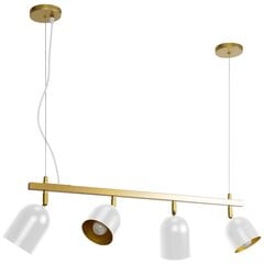 Piekaramā lampa Gerda 4, White/Gold cena un informācija | Lustras | 220.lv